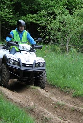 Sortie en Quad sur les chemins de l'Eure 27 - Chateau de Bouafles