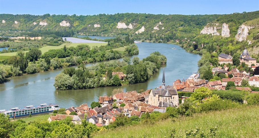 Aux alentours du Camping Château de Bouafles près de Giverny dans l'Eure, en Normandie 